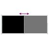 vidaXL Uttrekkbar sidemarkise 200x500 cm svart