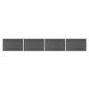 vidaXL Gjerdepanelsett WPC 699x105 cm svart
