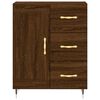 vidaXL Highboard brun eik 69,5x34x180 cm konstruert tre