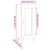 vidaXL Skjenk hvit 34,5x34x90 cm konstruert tre