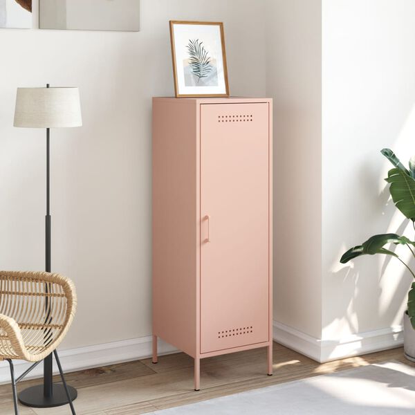 vidaXL Highboard rosa 36x39x113 cm st&aring;l