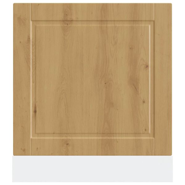 vidaXL Oppvaskmaskin panel artisan eik 60x1,5x67 cm konstruert tre