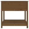 vidaXL Plantekasse med hylle honningbrun 82,5x82,5x81 cm heltre furu