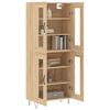 vidaXL Highboard sonoma eik 69,5x34x180 cm konstruert tre