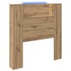 vidaXL Hodegavl Artisan Eik 100 x 15 x 103,5 cm Konstruert tre