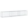 vidaXL Gabionkurv med deksel 300x50x50 cm galvanisert jern
