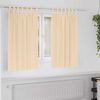 vidaXL M&oslash;rkleggende Gardiner med Ringer 2 pcs Krem 140 x 140 cm