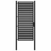 vidaXL Hageport l&aring;sbar svart 100x200 cm aluminium