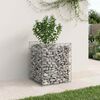vidaXL Gabion hevet seng s&oslash;lv 50 x 50 x 60 cm Galvanisert St&aring;l