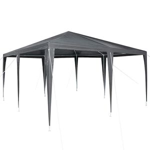 vidaXL Partytelt Antrasitt 400 x 400 x 266 cm Polyetylen og St&aring;l