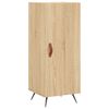 vidaXL Highboard sonoma eik 34,5x34x180 cm konstruert tre