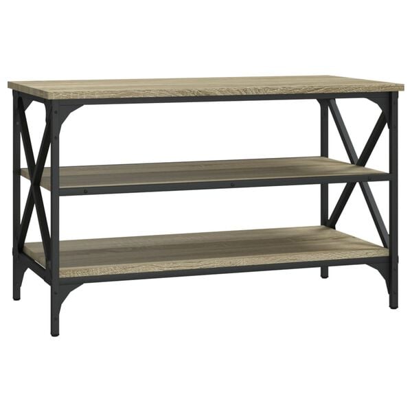 vidaXL TV-benk sonoma eik 80x40x50 cm konstruert tre