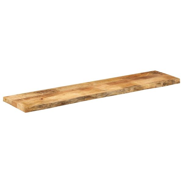 vidaXL Bordplate 160x40x2,5 cm naturlig kant grovt heltre mangotre