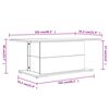 vidaXL Salongbord sonoma eik 102x55,5x40cm konstruert tre