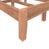 vidaXL Sengeramme heltre teak 100x200 cm