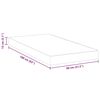 vidaXL Madrass Hvit 80 x 160 cm Gel-infusert Skum