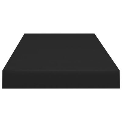 vidaXL Flytende vegghyller 2 stk svart 60x23,5x3,8 cm MDF