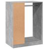 vidaXL Garderobe betonggr&aring; 77x48x102 cm konstruert tre