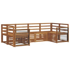 vidaXL Utend&oslash;rs sofa-sett 6 stk. Naturlig
