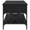 vidaXL Kaffebord Svart Eik 100 x 50 x 50 cm Konstruert tre
