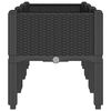 vidaXL Plantekasse med ben svart 120x40x42 cm PP