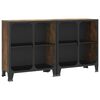 vidaXL Oppbevaringsskap 2 stk rustikk brun 72x36x82 cm metall og MDF