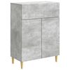 vidaXL Serviesskap Betonggr&aring; 66 x 34,5 x 90 cm Konstruert tre