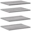 vidaXL Vegghyller 4 stk gr&aring; sonoma 40x30x1,5 cm konstruert tre