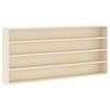 vidaXL Veggdokumentdisplay Veggmontert Beige 80 x 8,5 x 36 cm