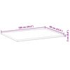 vidaXL Bordplate ubehandlet 100x60x2 cm heltre akasie