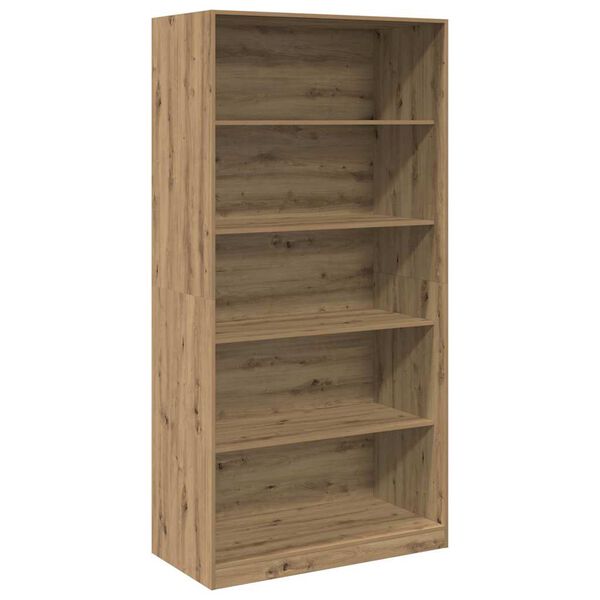 vidaXL Garderobe artisan eik 100x50x200 cm konstruert tre