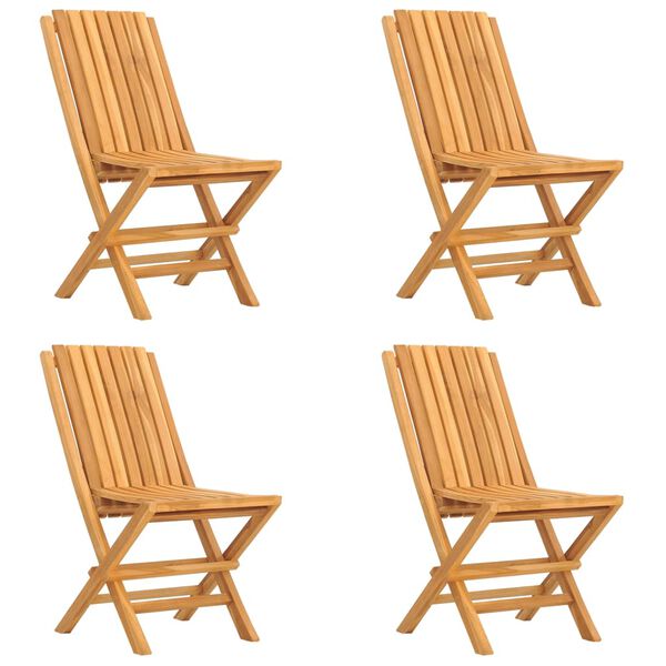 vidaXL Hagespisegruppe 5 deler heltre teak