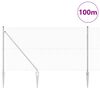 vidaXL Gjerdep&aring;le s&oslash;lv 100 x 1 m (13 mm maske) St&aring;l