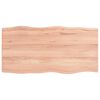 vidaXL Bordplate lysebrun 100x50x(2-4)cm behandlet heltre naturlig