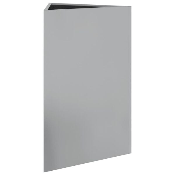 vidaXL Plantekasse trekantet 50x43x75 cm galvanisert stål