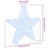 vidaXL 3D Stjerne med 50 LED Kaldhvit 55 x 53,5 x 10 cm Akryl