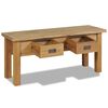 vidaXL Hallbenk massiv teak 90x30x40 cm