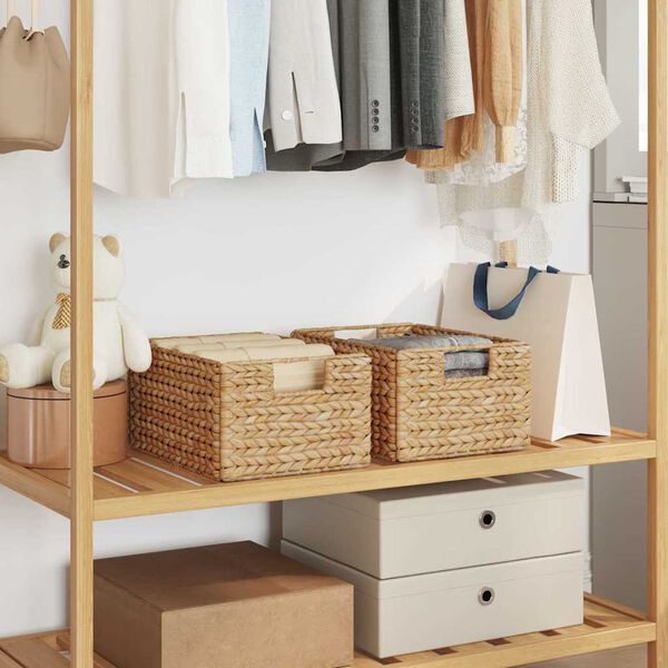 vidaXL Oppbevaringskurver 2 pcs Naturlig 35 x 25 x 17 cm Vannhyasint