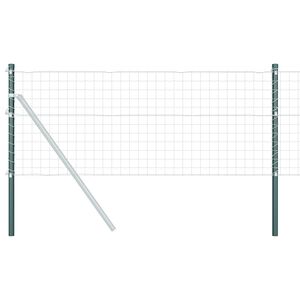 vidaXL Gjerdep&aring;le 2 stk. Gr&oslash;nn 50 cm Pulverlakkert st&aring;l
