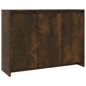 vidaXL Skjenk r&oslash;kt eik 102x33x75 cm konstruert tre