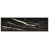 vidaXL Konsollbord svart 120x35x75 cm herdet glass