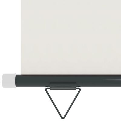 vidaXL Sidemarkise for balkong 122x250 cm kremhvit