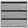 vidaXL Kommode grå sonoma 60x41x58 cm konstruert tre