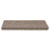 vidaXL Selvklebende trappematter sisal 30 stk 65x21x4 cm m&oslash;rk beige