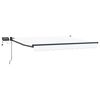 vidaXL Manuell utvidbar markise med LED-lamper 2,5 x 2 m