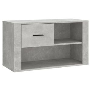 vidaXL Skoskap betonggr&aring; 80x35x45 cm konstruert tre