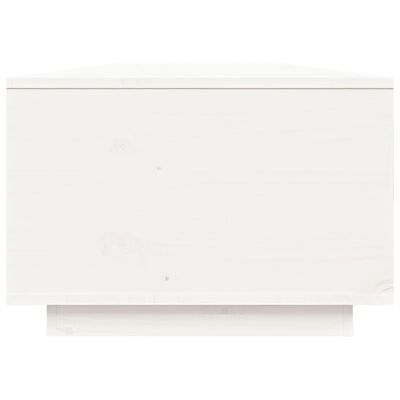 vidaXL Salongbord hvit 80x50x35,5 cm heltre furu