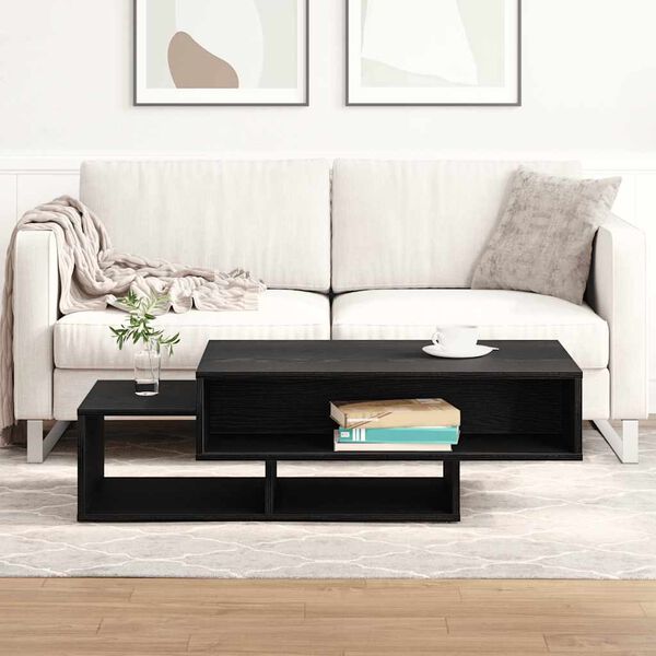 vidaXL Salongbord svart eik 105x55x32 cm konstruert tre