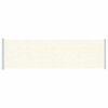 vidaXL Uttrekkbar sidemarkise 180x600 cm kremhvit