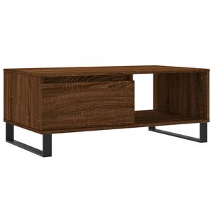 vidaXL Salongbord brun eik 90x50x36,5 cm konstruert tre
